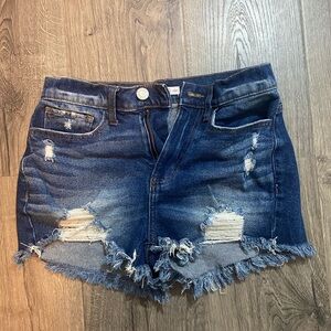 SO - High Rise Vintage Stretch Curvy Mom Shorts - 3